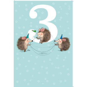 Onnittelukortti 3 vuotta