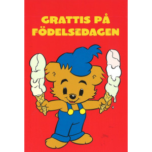 Grattiskort Bamse Glass