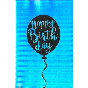 Grattiskort Happy Birthday Silver