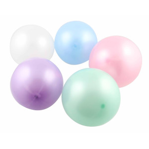 Ilmapallot 10 kpl sekoitus pastellivärisiä helmiä