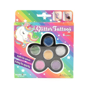 Glitter Tattoos 6 färger