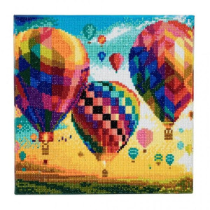 Crystal Art Kits Canvas 30x30cm Hot Air Balloon