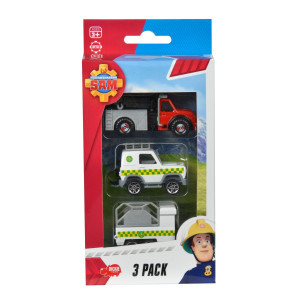 Brandman Sam Ajoneuvot 3-pakkaus 1: 64 Valkoinen