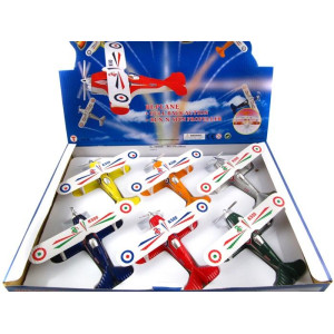 Flygplan Uppvisning Pullback 13cm Grå