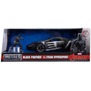 Marvel Black Panther Lykan Hypersport figuurilla 1:24