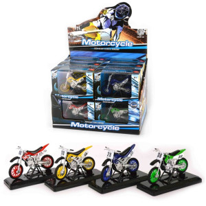 Motocross 1:18 med ljud, Röd