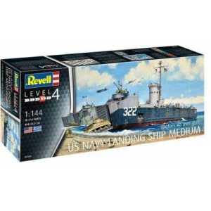 Revell US Navy Landing Ship Medium (Bofors 40mm gun) 1:144 Mallinrakennussarja