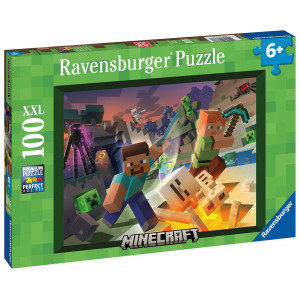 Ravensburger Minecraft Monster Puzzle 100 kpl XXL