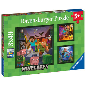Ravensburger Minecraft Palapeli 3x49 palaa