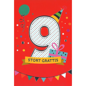 Grattiskort 9 år