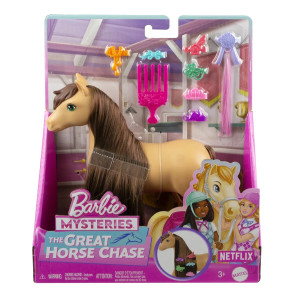Barbie Great Horse Chase Poni tarvikkeineen Ruskea