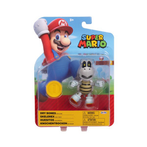 Super Mario Hahmo 10cm W40 Dry Bones with coin