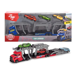 Dickie Toys Autonkuljetus kolmella autolla Metalli Sininen