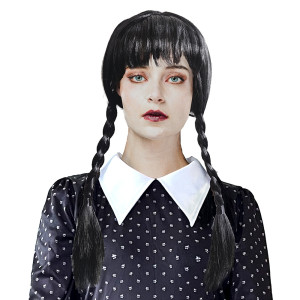 Wig Black with braids