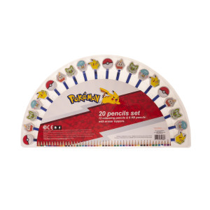 Pokemon Kynät pyyhekumin kanssa 20-pakkaus