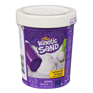 Kinetic Sand Ice Cream Tub Valkoinen