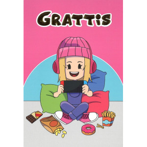 Tervehdyskortti Yumi ja Tomu Yumi leikkivät