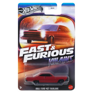 Hot Wheels Silver Fast & Furious 1:64 1966 Ford 427 Fairlane