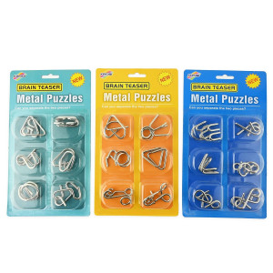 IQ metalliset palapelit 6-pack