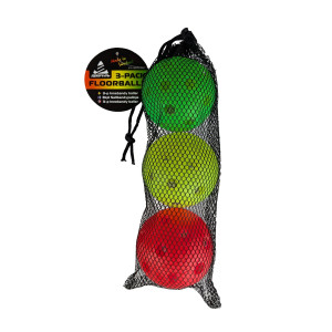 Salibandypalloja 3-pack värillinen