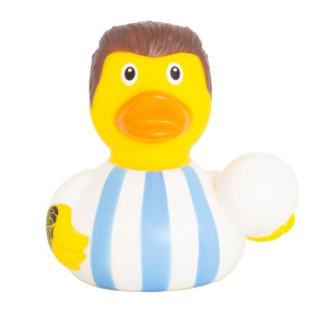 Lilalu Kylpyankka Jalkapallotähti valkoinen