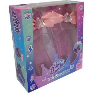 Prinsessan kengät valoilla Vaaleanpunainen