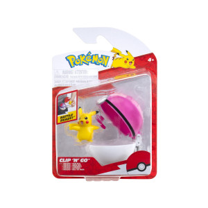 Pokemon Clip n Go Pikachu + Love Ball