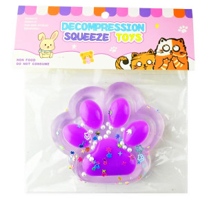 Squishy Cat Paw Clear 10cm