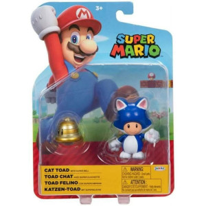 Super Mario Hahmo 10cm Cat Toad with Super Bell