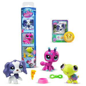 Littlest Pet Shop Pet Trio in Tube s3 Backyard Pets