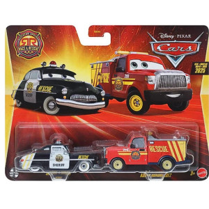 Disney Cars 1:55 2-pack Sheriff & Adam Roadriguez