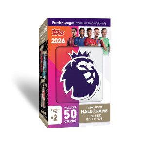 Topps Premier League 2026 Super Tin 2 Punainen