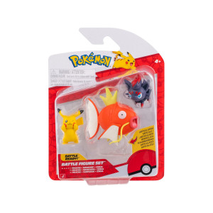 Pokemon Battle Figure Set Pikachu + Magikarp + Zorua