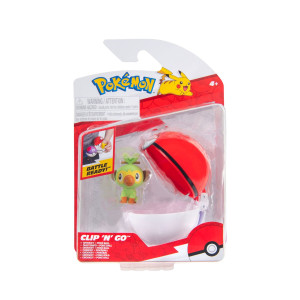 Pokemon Clip n Go Grookey + Poke Ball