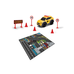 Dickie Toys Micro World Leikkimatto ajoneuvolla Taxi