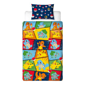 Pokemon Pussilakanasetti 150x210cm Pokeball