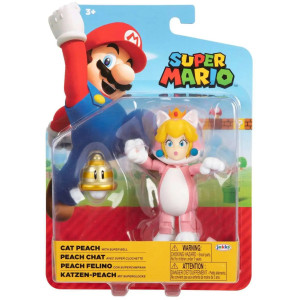 Super Mario Hahmo 10cm w46 Cat Peach With Super Bell