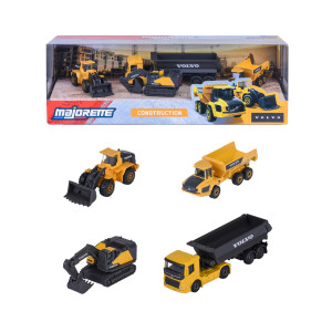 Majorette Volvo Construction 4-pack Giftpack