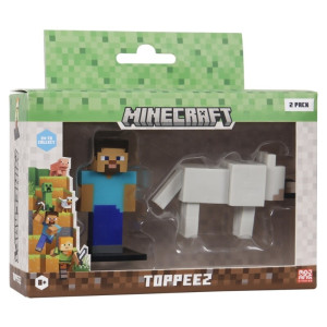 Minecraft Toppeez 2-pack Steve & Dennis