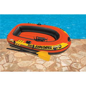 Intex Explorer Pro 200 puhallettava kumivene airoilla ja pumpulla