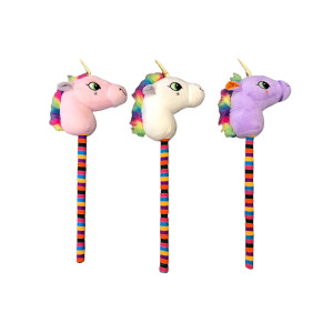 Keppihevonen yksisarvinen sateenkaarivarsi vaaleanpunainen