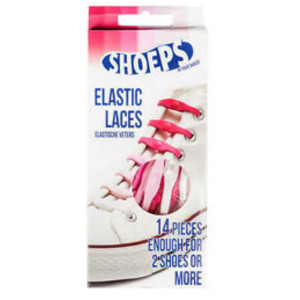 Shoeps Joustavat kengännauhat vaaleanpunainen mix