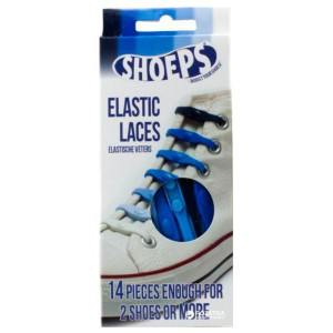Shoeps Joustavat kengännauhat sininen mix
