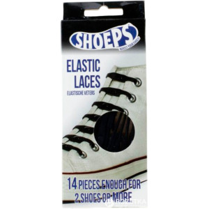 Shoeps Joustavat kengännauhat Musta