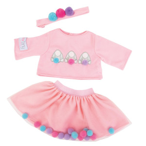 Tiny Treasures Doll Outfit Bunny Pom pom 30172