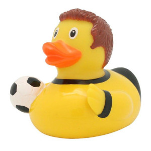 Lilalu Kylpyankka jalkapalloilija keltainen/musta