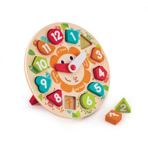 Hape Clock Mould palapeli korotetuilla paloilla