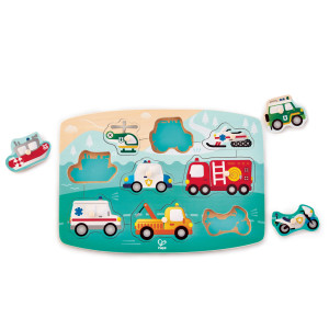Hape Nuppi palapeli Hätäajoneuvot