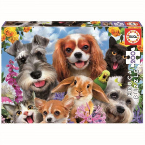 Educa Selfie Pet Parade Puzzle 200 pieces 19293