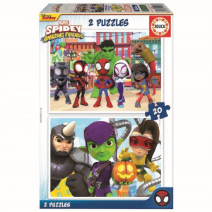 Educa Spidey & His Amazing Friends 2x20 pieces 19296